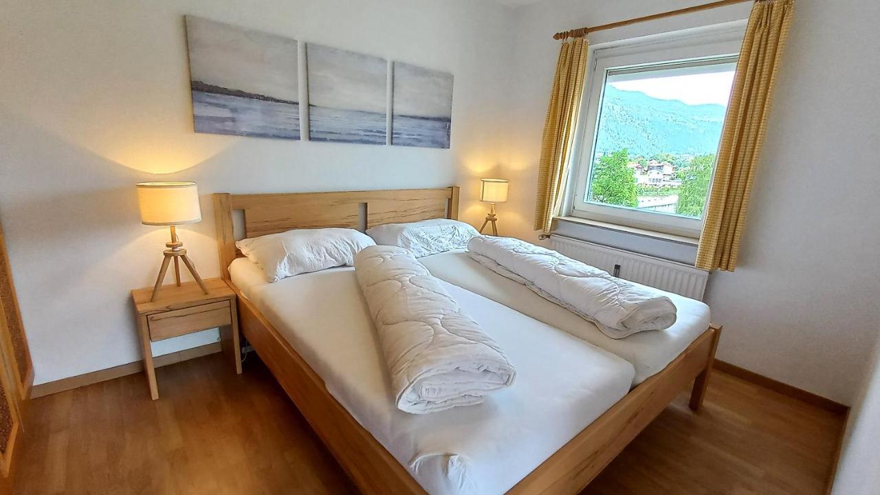 Seeblick Appartement Kaspar direkt am Ossiacher See mit Hallenbad Ski Gerlitzen Haus KMB Bodensdorf Exterior foto
